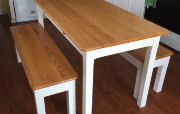 Farmhouse Table with Benches